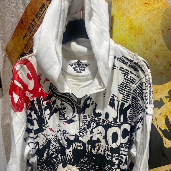 Blac Label Premium 90s Vintage (Defect-Stain) Hoodie 3X - Picture 2 of 8